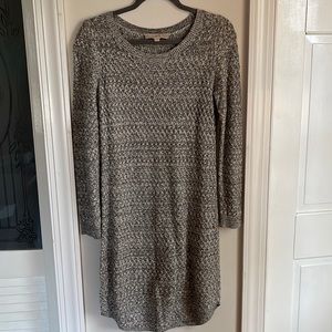 LOFT Grey Sweater Dress